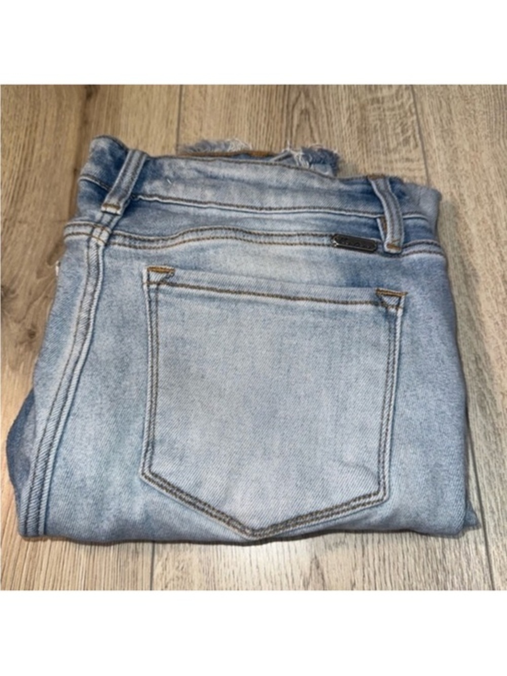 Kancan blue distressed skinny jeans denim